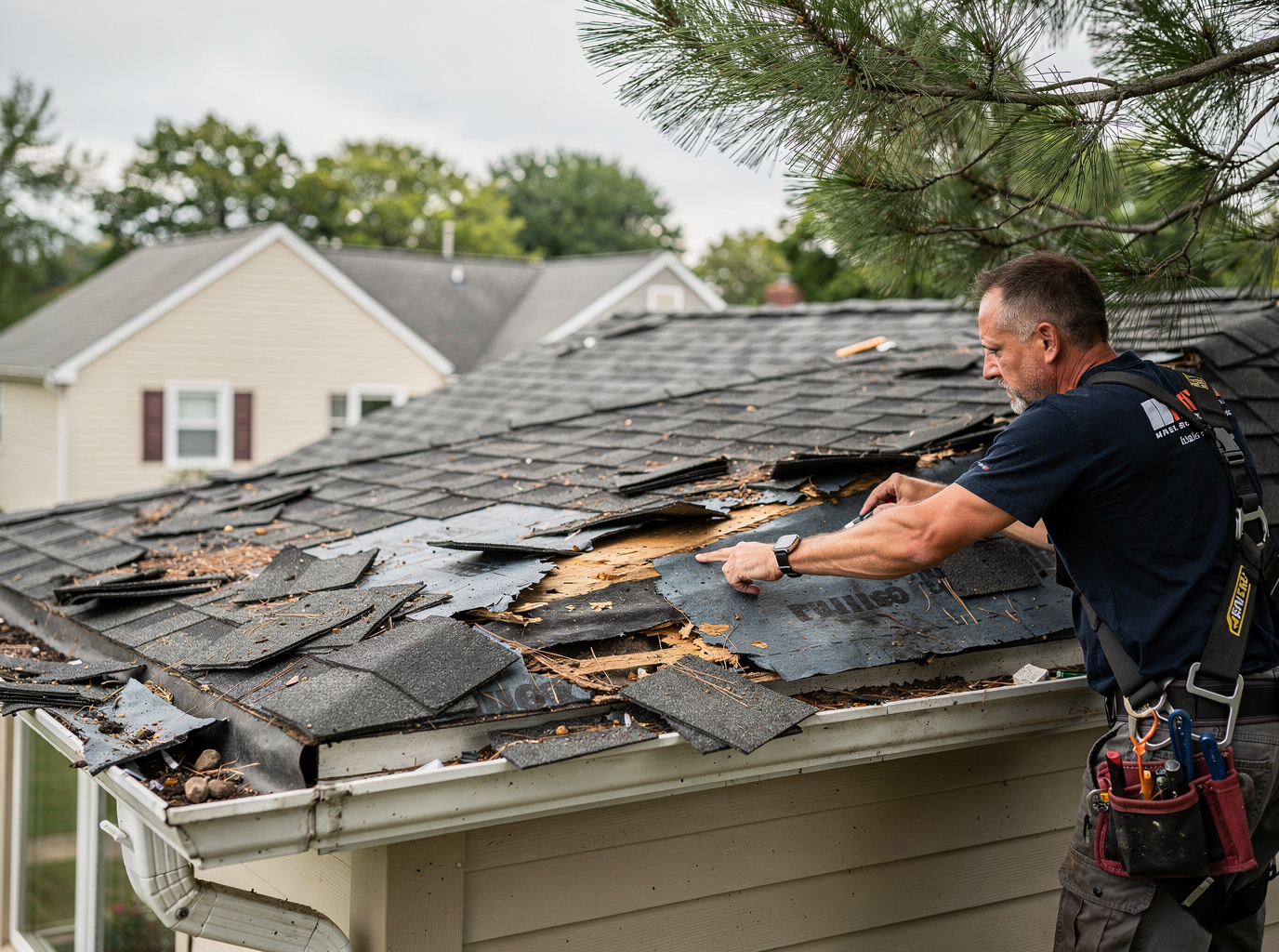 Missing Shingles in Frederick? What to Do After High Winds